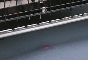 Alinhamento de laser – Melco EMT16plus máquina de bordar